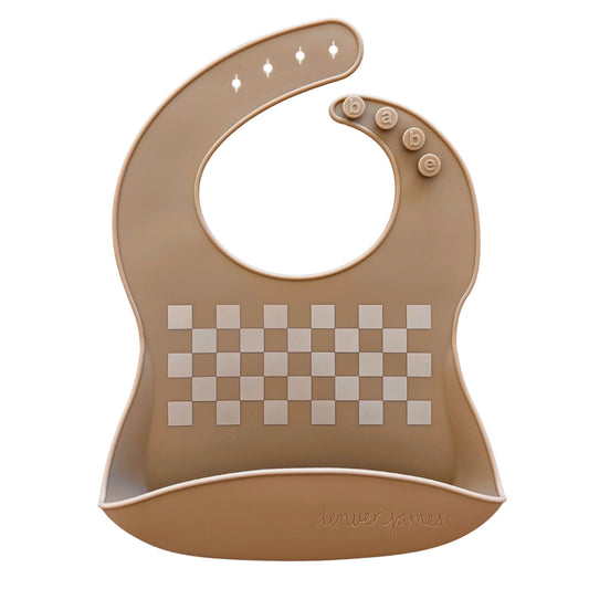 Silicone Bibs - Tan/Rad/Bro