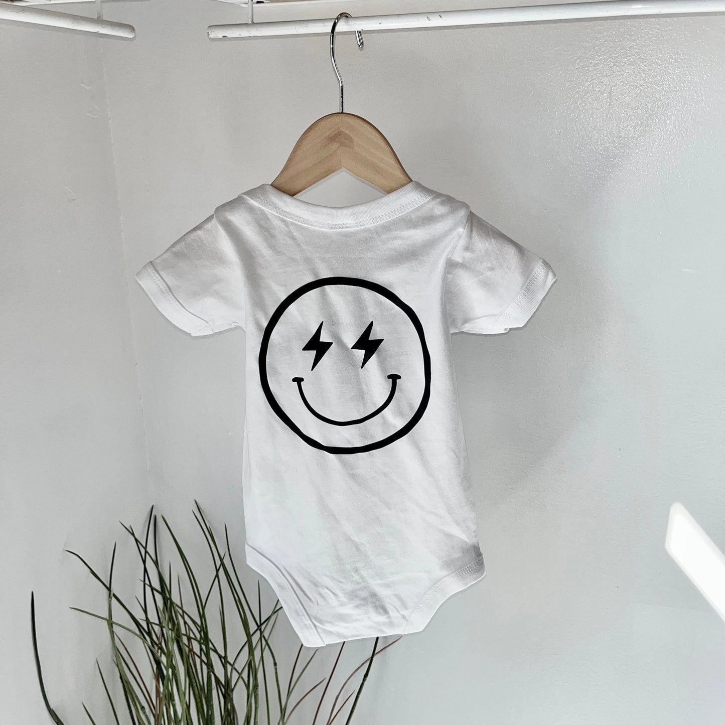 Lightning Smiley Face Bodysuit