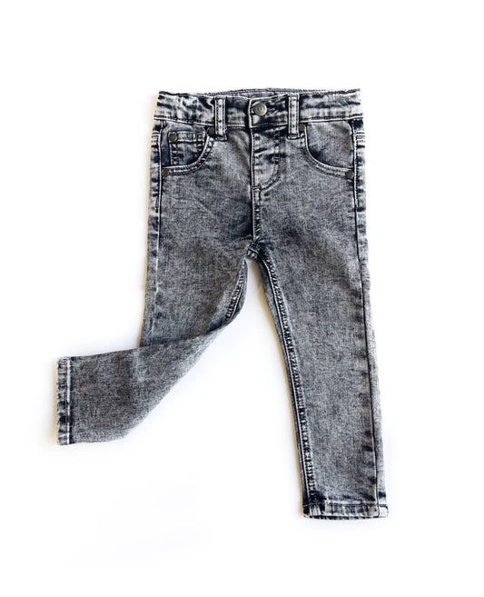 Acid Wash Denim Pants